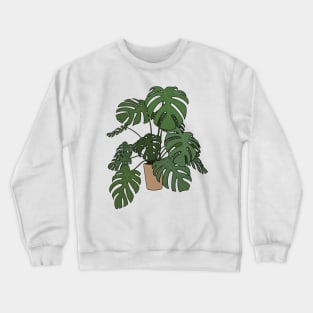 Monstera Deliciosa Crewneck Sweatshirt